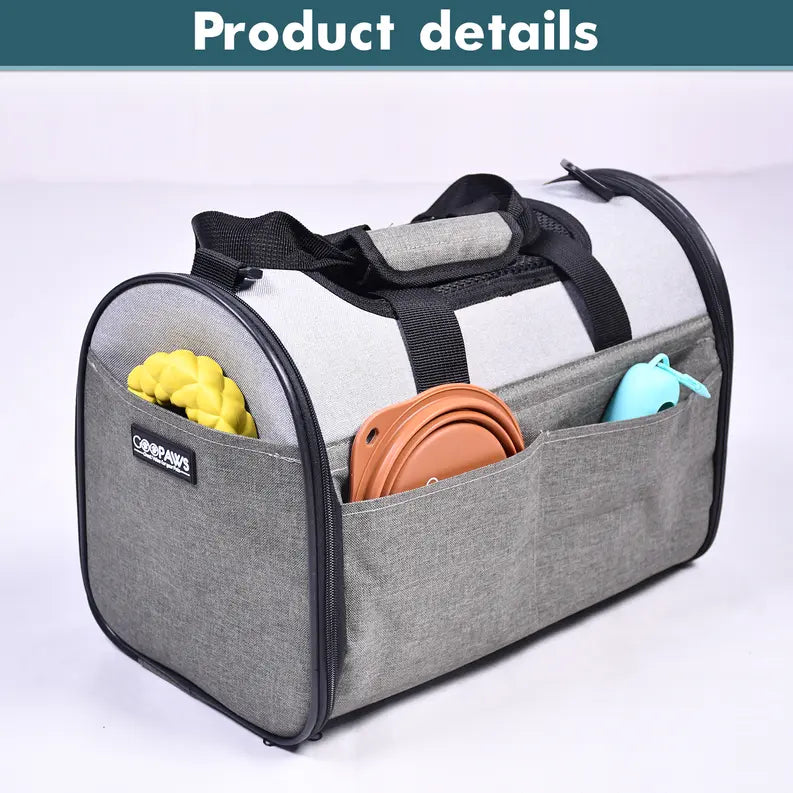JESPET Soft-Sided Kennel Pet Carrier for Small Dogs, Cats, Puppy, Airline Approved Cat Carriers Dog Carrier Collapsible, Travel Handbag & Car Seat JESPET