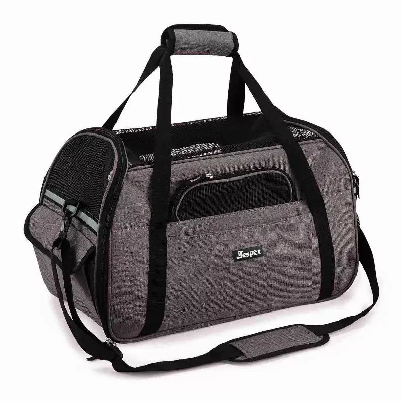 JESPET Soft-Sided Kennel Pet Carrier for Small Dogs, Cats, Puppy, Airline Approved Cat Carriers Dog Carrier Collapsible, Travel Handbag & Car Seat JESPET