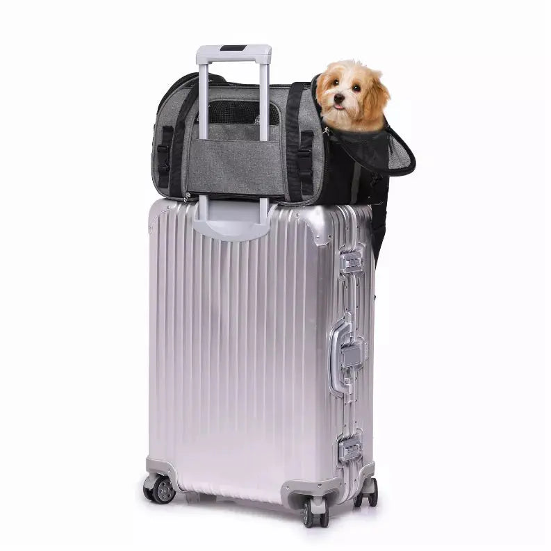 JESPET Soft-Sided Kennel Pet Carrier for Small Dogs, Cats, Puppy, Airline Approved Cat Carriers Dog Carrier Collapsible, Travel Handbag & Car Seat JESPET