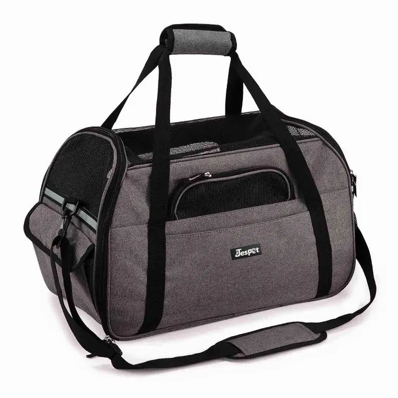 JESPET Soft-Sided Kennel Pet Carrier for Small Dogs, Cats, Puppy, Airline Approved Cat Carriers Dog Carrier Collapsible, Travel Handbag & Car Seat JESPET