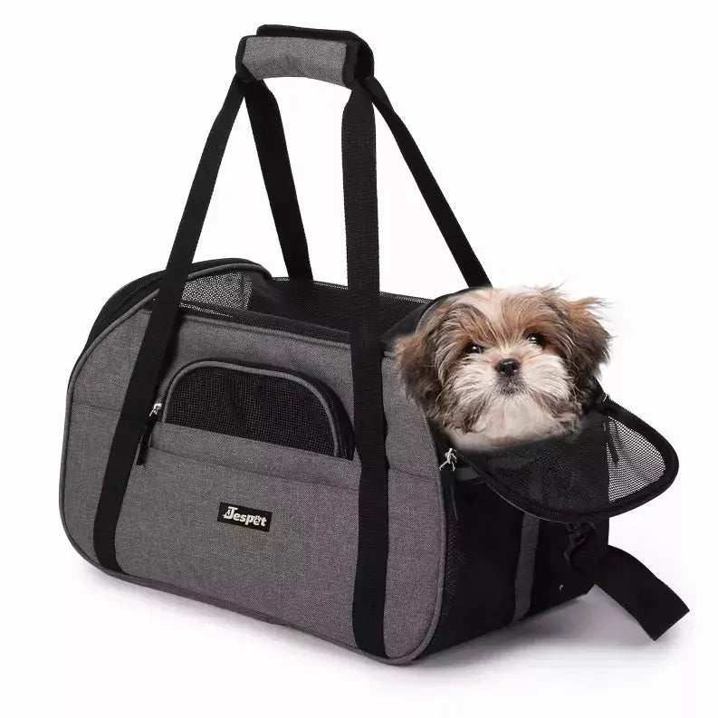 JESPET Soft-Sided Kennel Pet Carrier for Small Dogs, Cats, Puppy, Airline Approved Cat Carriers Dog Carrier Collapsible, Travel Handbag & Car Seat JESPET