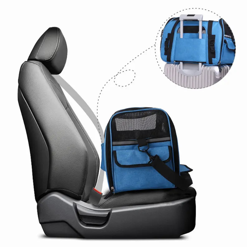 JESPET Soft-Sided Kennel Pet Carrier for Small Dogs, Cats, Puppy, Airline Approved Cat Carriers Dog Carrier Collapsible, Travel Handbag & Car Seat JESPET