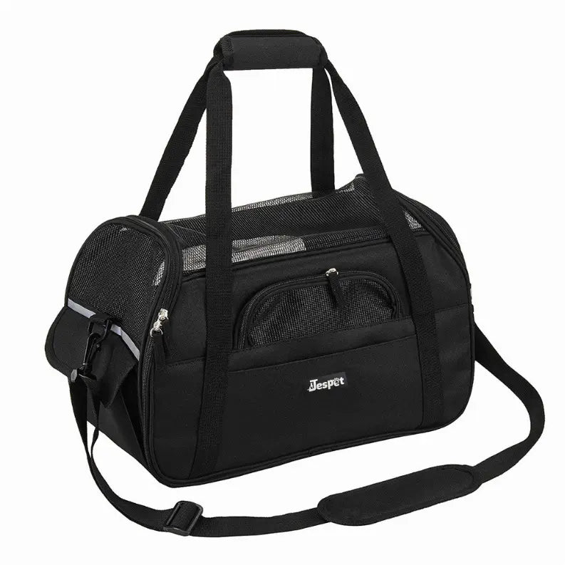 JESPET Soft-Sided Kennel Pet Carrier for Small Dogs, Cats, Puppy, Airline Approved Cat Carriers Dog Carrier Collapsible, Travel Handbag & Car Seat JESPET