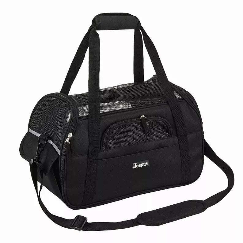 JESPET Soft-Sided Kennel Pet Carrier for Small Dogs, Cats, Puppy, Airline Approved Cat Carriers Dog Carrier Collapsible, Travel Handbag & Car Seat JESPET