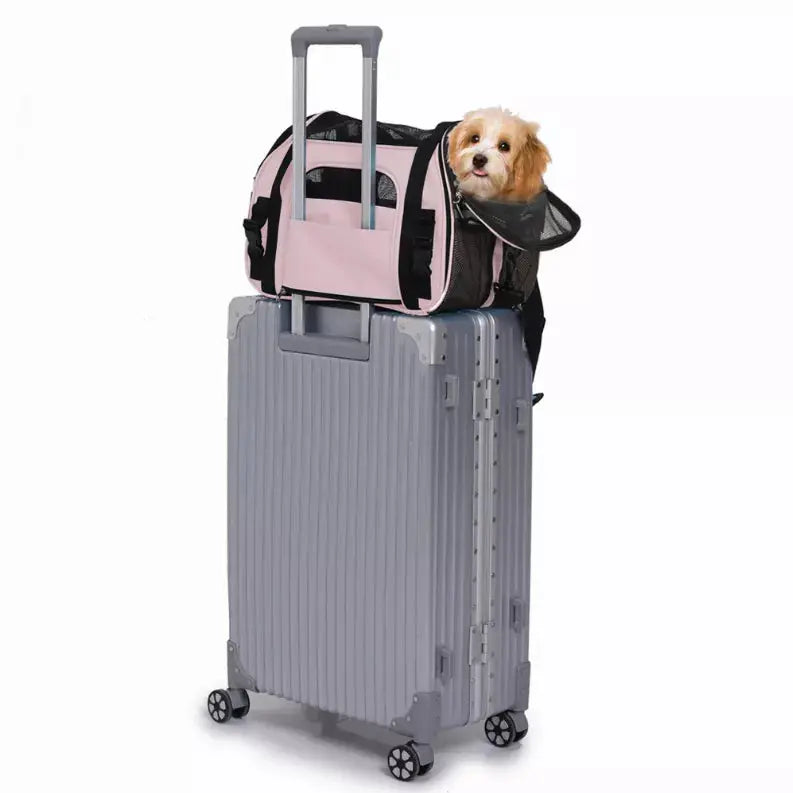 JESPET Soft-Sided Kennel Pet Carrier for Small Dogs, Cats, Puppy, Airline Approved Cat Carriers Dog Carrier Collapsible, Travel Handbag & Car Seat JESPET