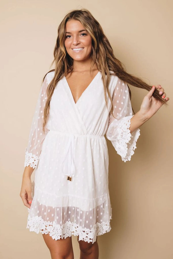Janis  Lace Dress Stay Warm in Style