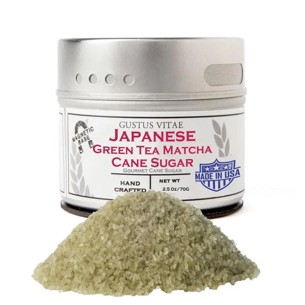 Japanese Green Tea Matcha Cane Sugar Gustus Vitae
