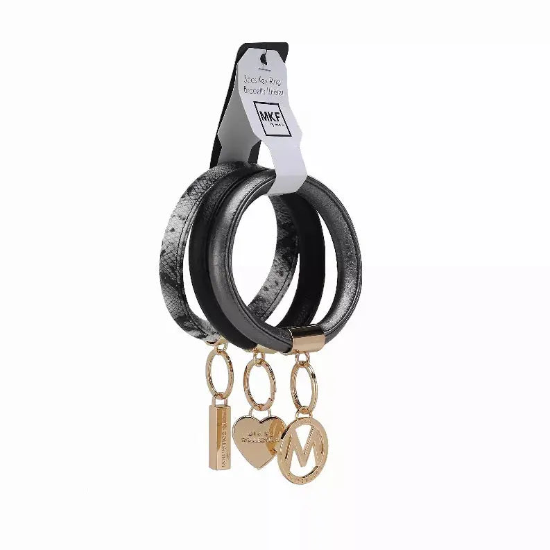 Jasmine Vegan Leather Women's Wristlet Keychain set- 3 pieces MKF Collection by Mia K.