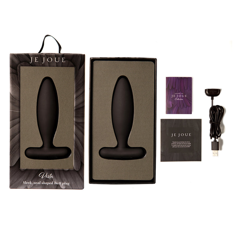 Je Joue Vesta Vibrating Plug - Black Je Joue