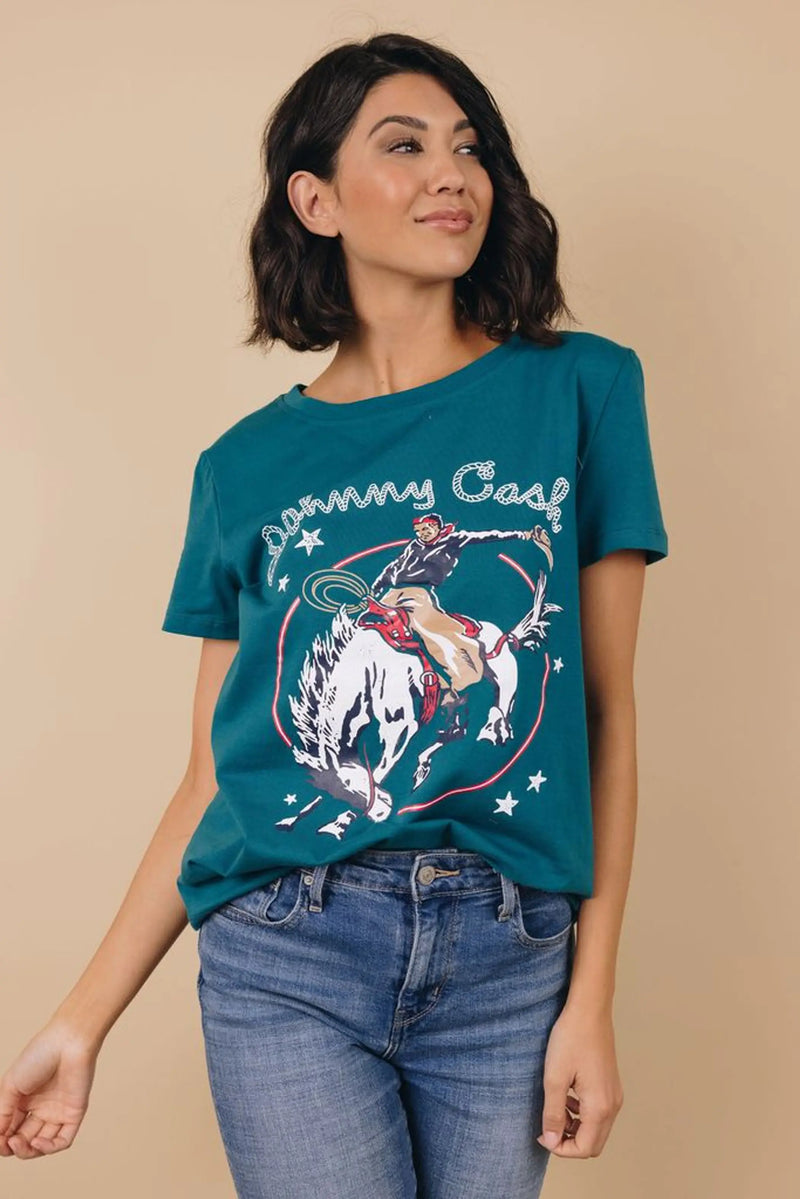 Johnny Cash Graphic Tee Stay Warm in Style