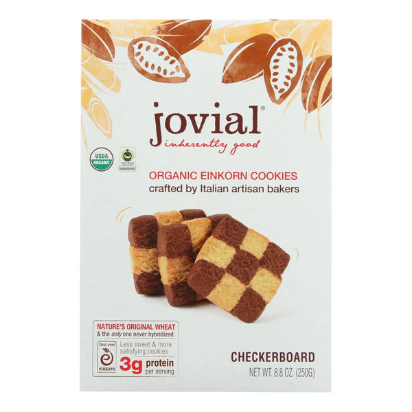 Jovial - Cookie - Organic - Einkron - Checkerboard - 8.8 Oz - Case Of 12 Jovial