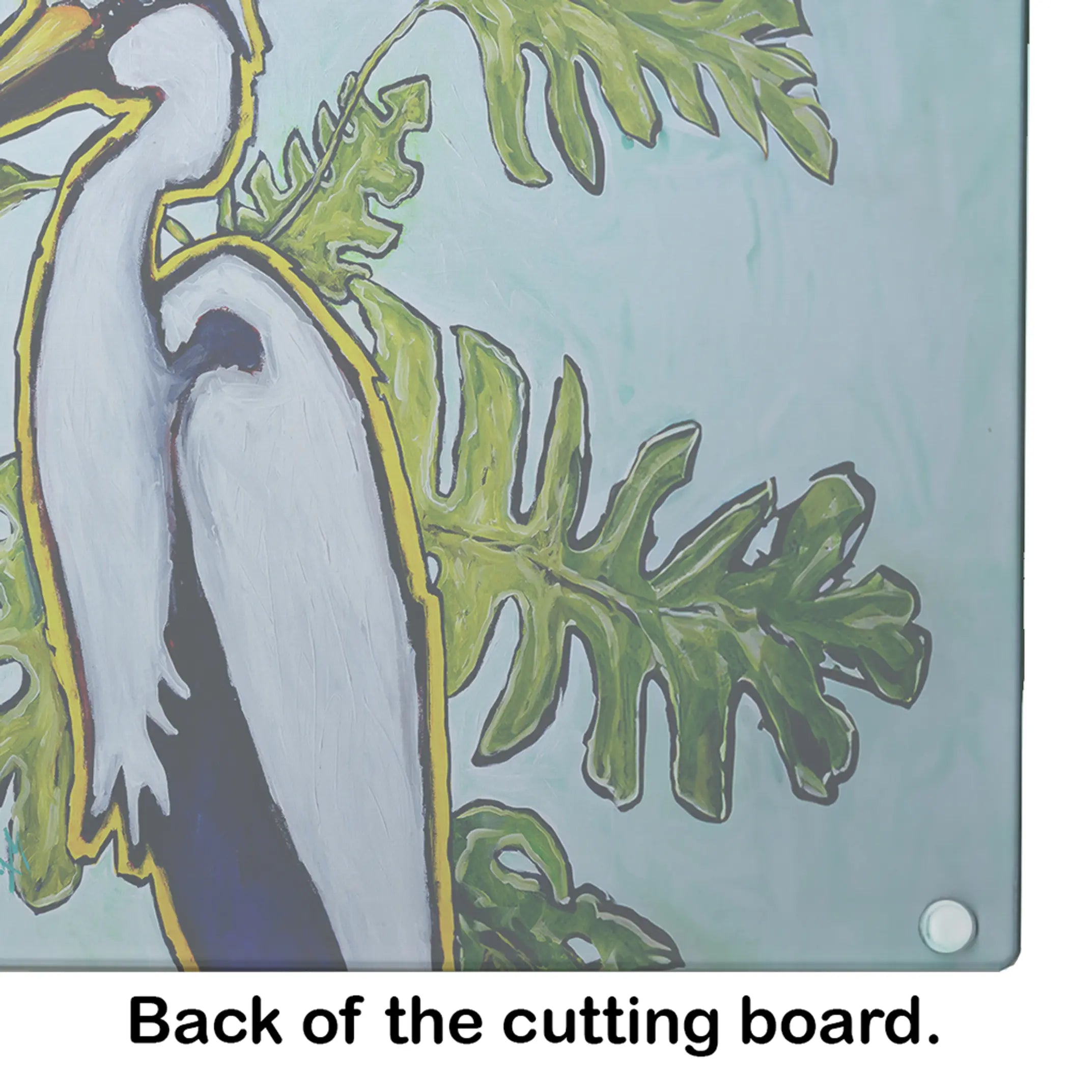 Jungle Fever Heron Glass Cutting Board Caroline's Treasures