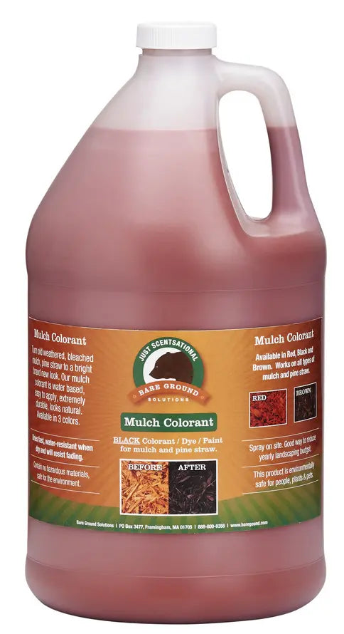 Just Scentsational Red Bark Mulch Colorant Gallon Bare Ground