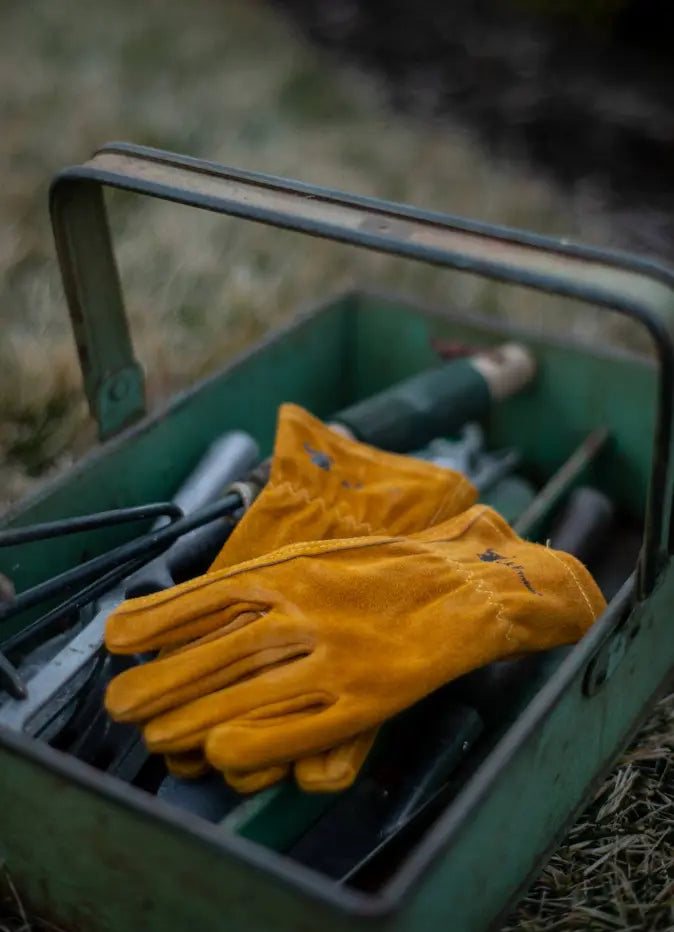 JustForKids Kids Genuine Leather Work Gloves G & F Products