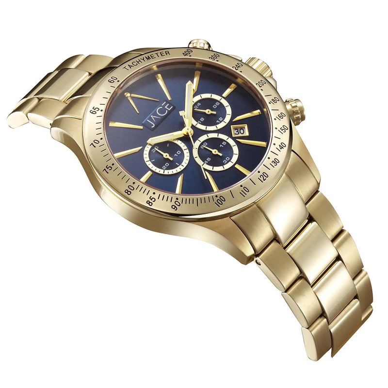 "KILIMANJARO" MENS CHRONOGRAPH METAL BAND WATCH Lurella Cosmetics