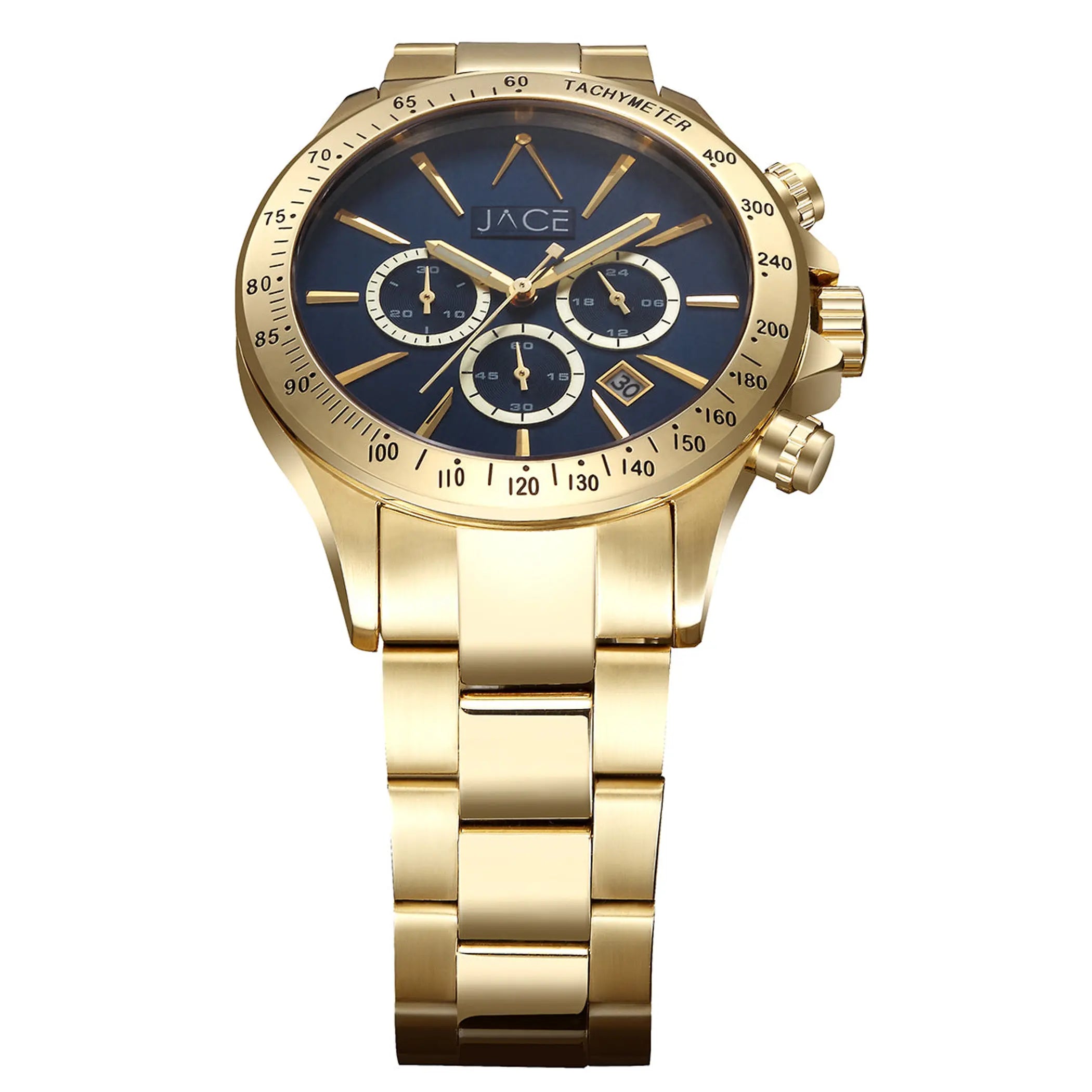 "KILIMANJARO" MENS CHRONOGRAPH METAL BAND WATCH Lurella Cosmetics