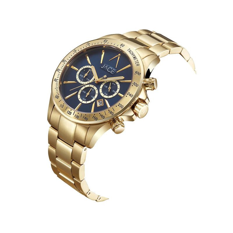 "KILIMANJARO" MENS CHRONOGRAPH METAL BAND WATCH Lurella Cosmetics