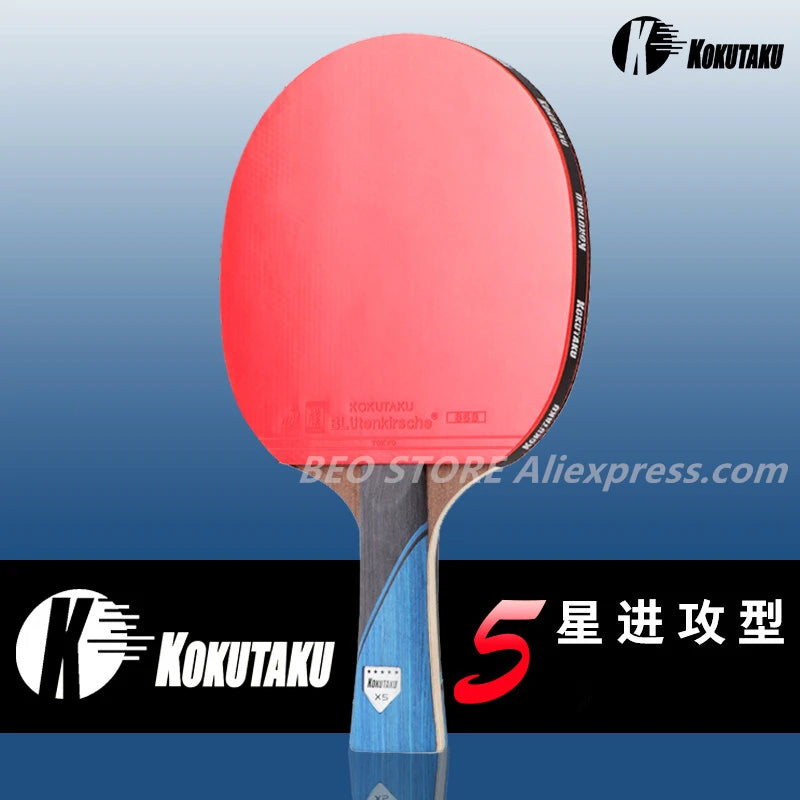 KOKUTAKU Racket 4/5/6 Star Carbon Table Tennis Racket ITTF Professional KOKUTAKU Ping Pong Bat Paddle