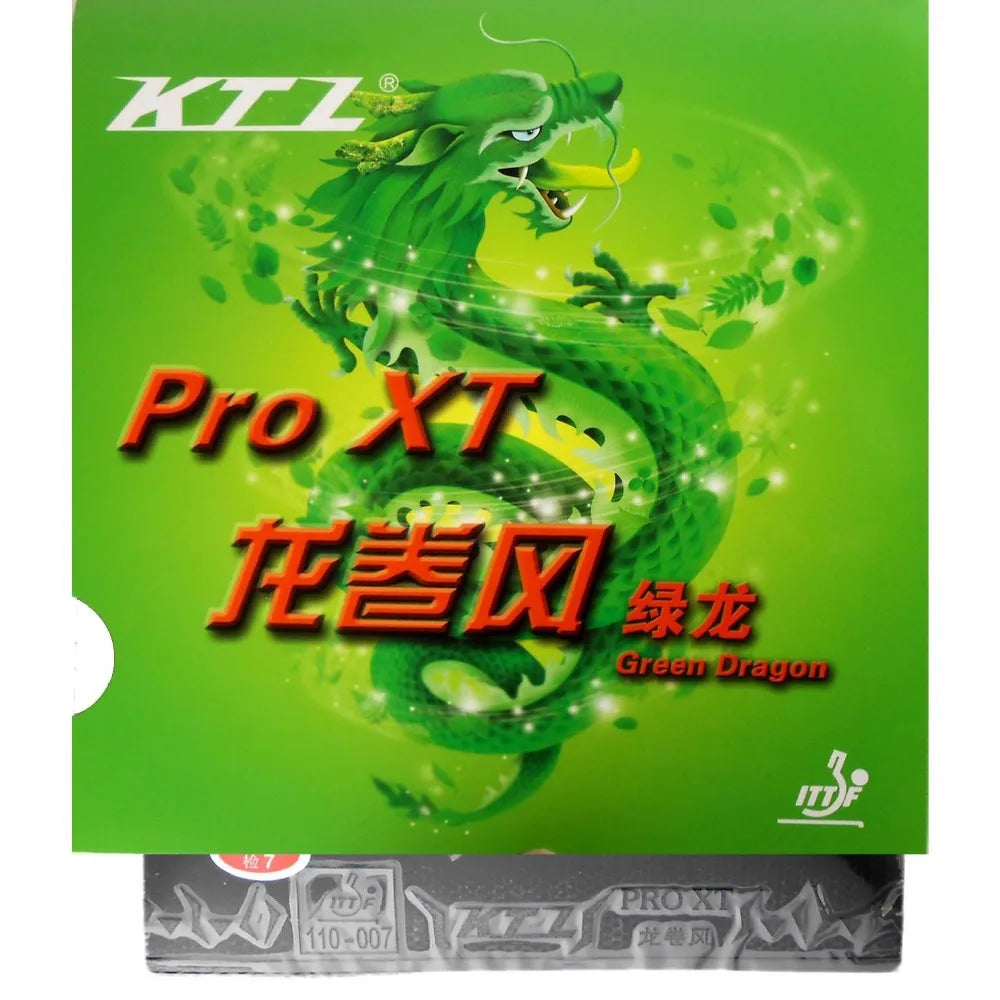 KTL Pro XT Green - Dragon Pips-in Table Tennis PingPong Rubber with Sponge