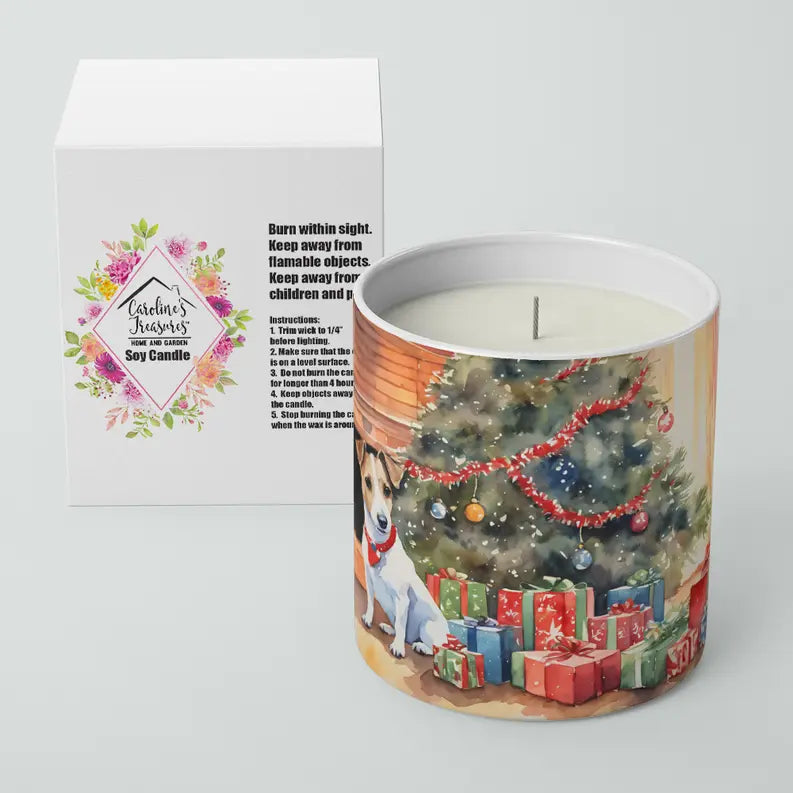Karelian Bear Dog Cozy Christmas Decorative Soy Candle Caroline's Treasures