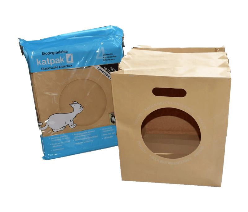 KatPak Biodegradable Litter Box - 4 Pack The Green Pet Shop