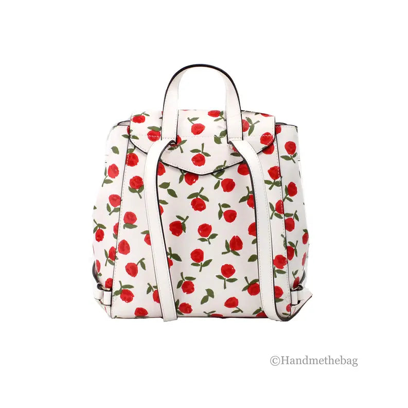 Kate Spade Lizzie Medium Festive Rosette Leather Flap Backpack JV Deals