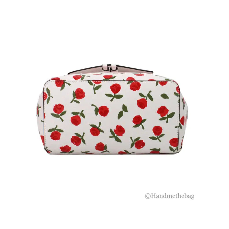 Kate Spade Lizzie Medium Festive Rosette Leather Flap Backpack JV Deals