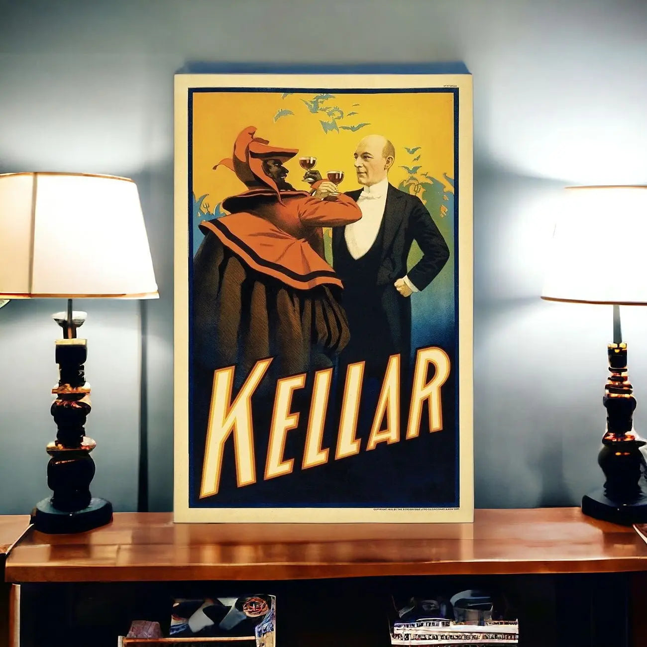 Kellar Levitation Vintage Magic Unframed Print Wall Art - GreatEagleInc