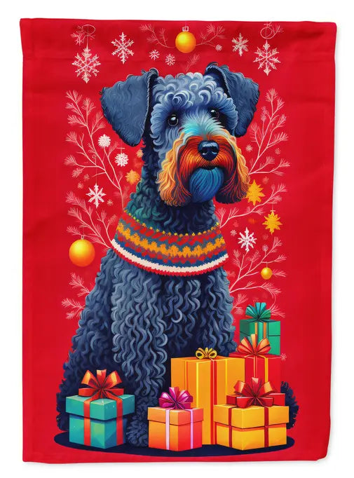 Kerry Blue Terrier Holiday Christmas Garden Flag Caroline's Treasures