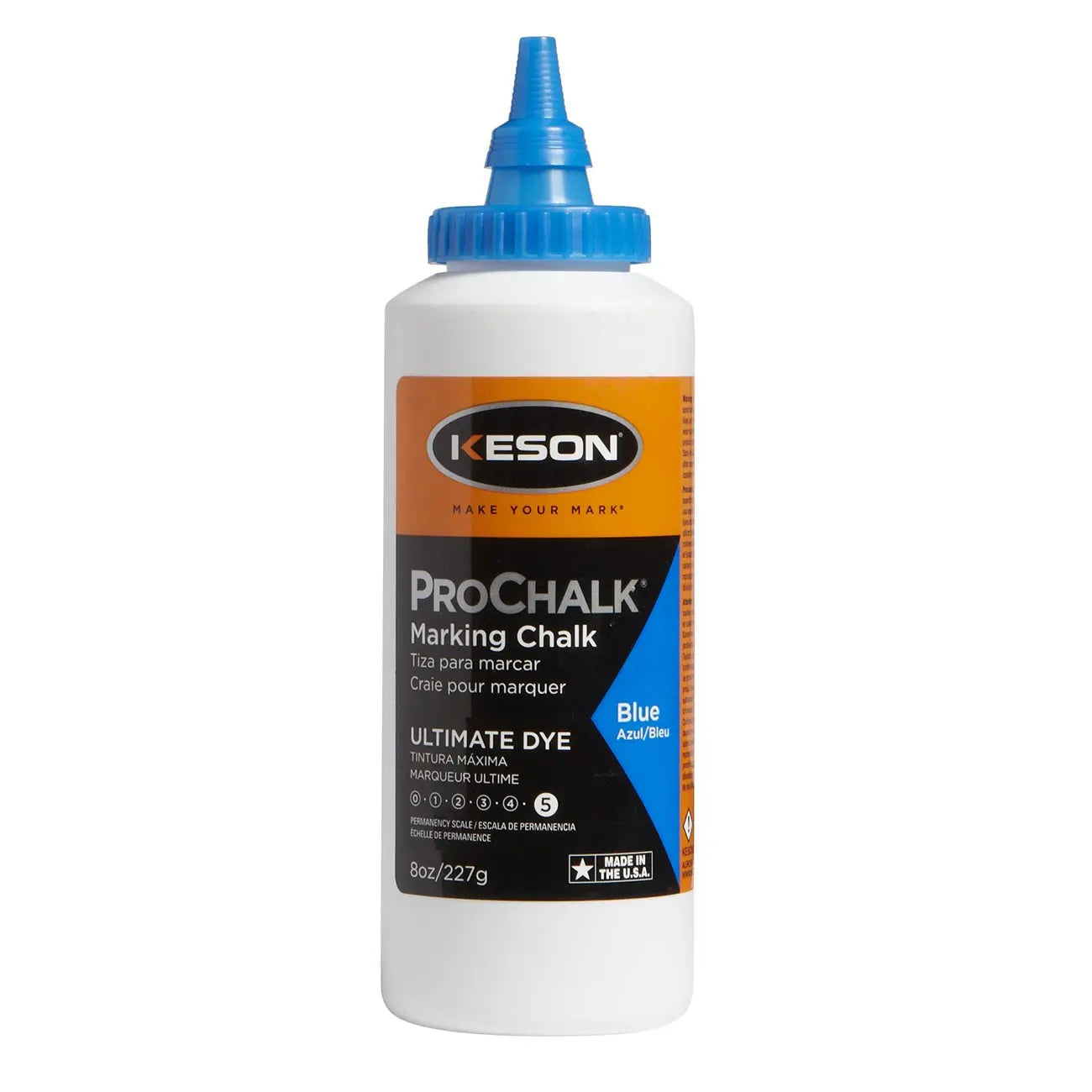 Keson Prochalk Ultimate Permanent Waterproof Chalk Dye (5 Oz.) - Blue KESON