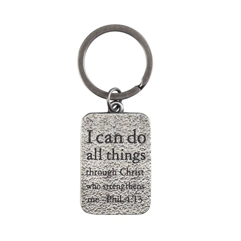 Keyring Cross I Can Do All Things Dicksons Inc