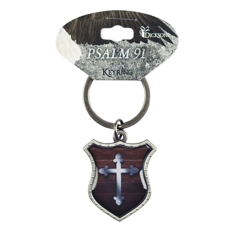 Keyring Shield Psalm 91 Eagle Dicksons Inc