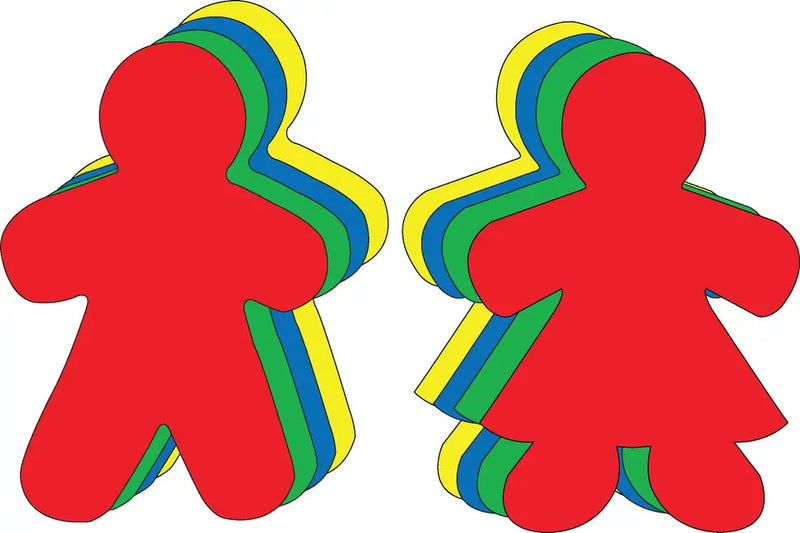 Kid Shape Set Assorted Color Super Cut-Outs Creative Shapes