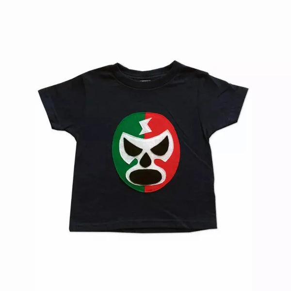 Kid's Cape and Shirt- Luchador Rojo + Verde - Red + Green Mexican Wrestler Combo Mi Cielo