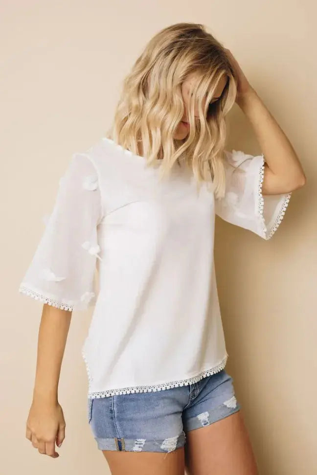 Kimono Sleeve Knit Top Stay Warm in Style
