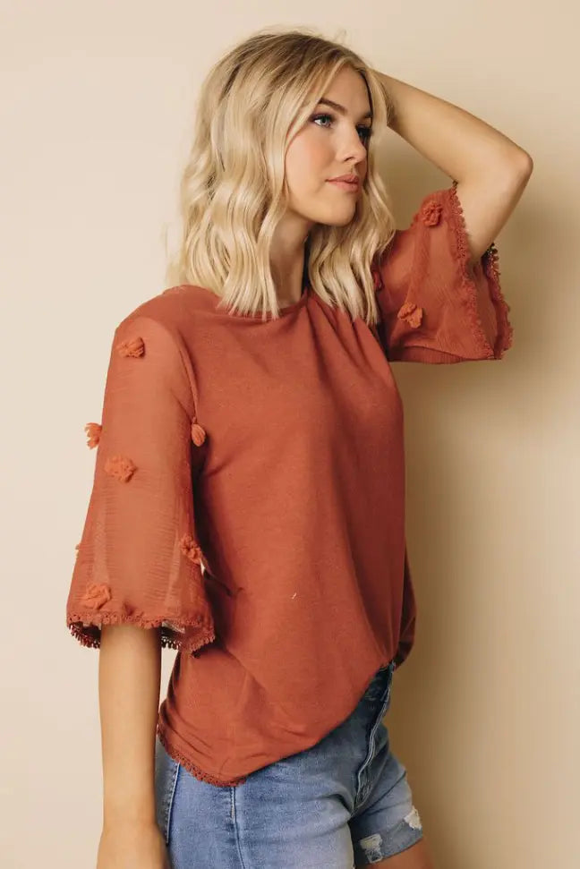 Kimono Sleeve Knit Top Stay Warm in Style