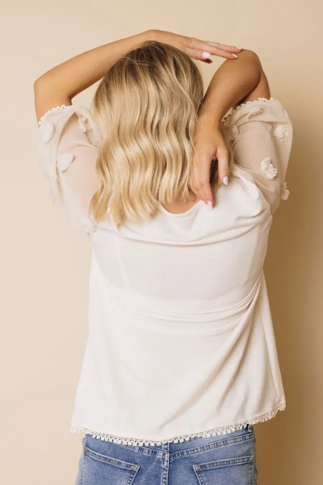 Kimono Sleeve Knit Top Stay Warm in Style