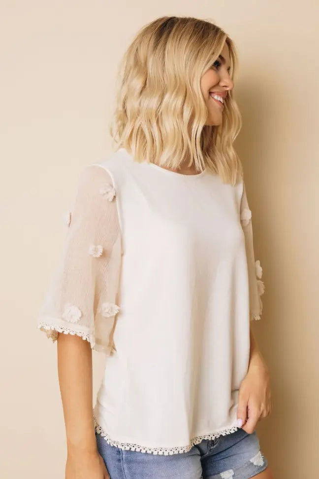 Kimono Sleeve Knit Top Stay Warm in Style
