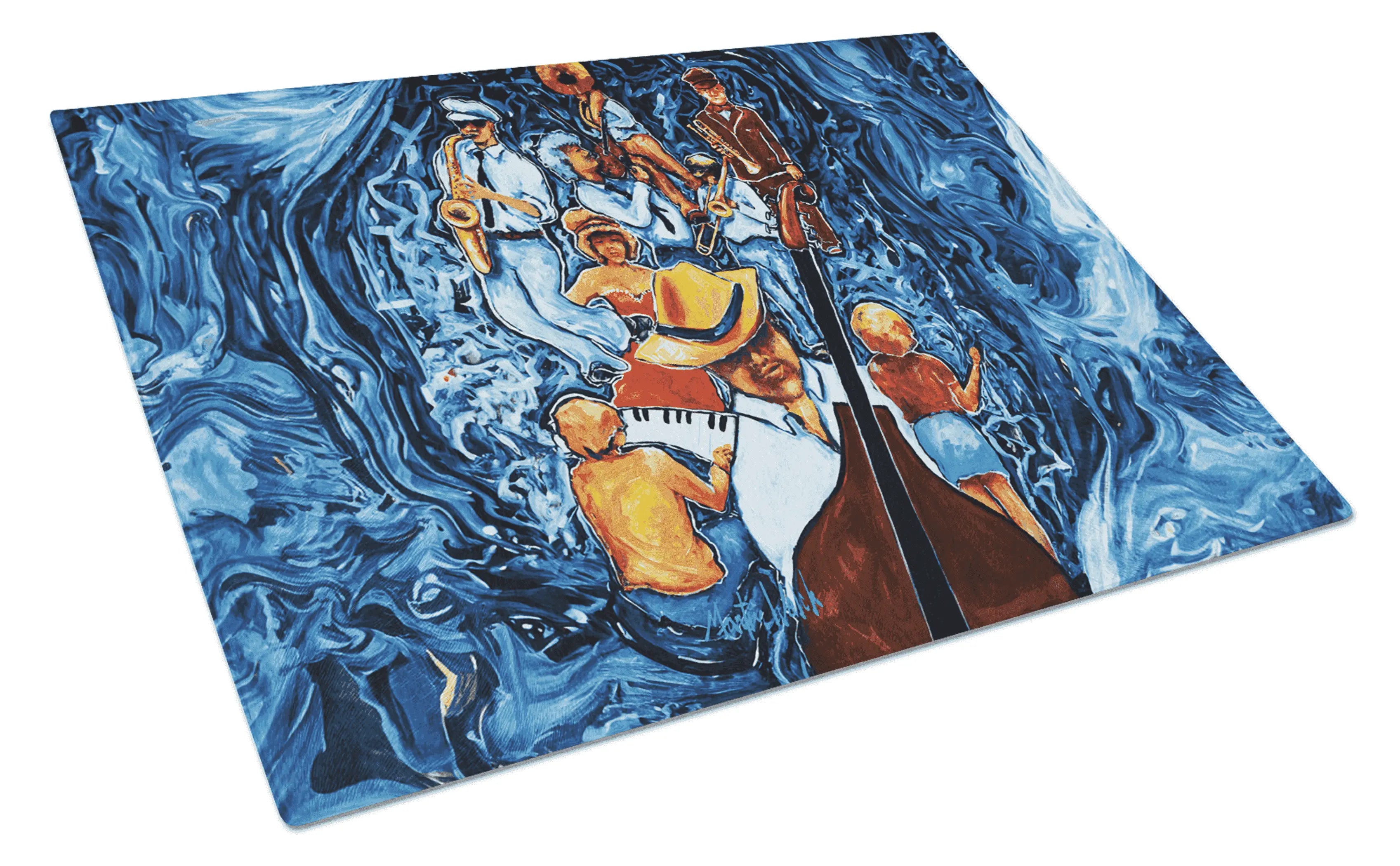 Kinda Jazzy Glass Cutting Board Caroline's Treasures