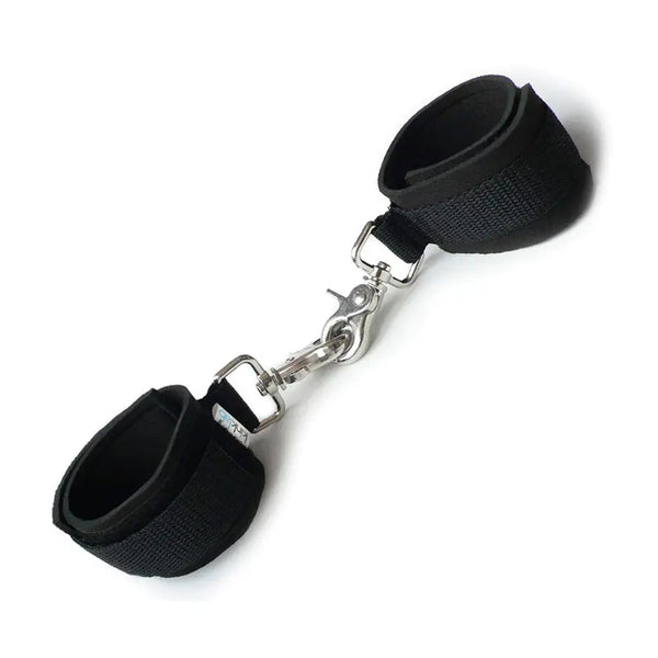 Kinklab Neoprene Black on Black Cuffs Kinklab