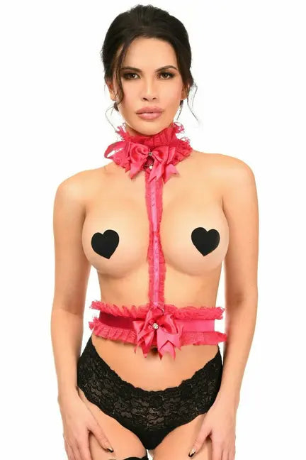 Kitten Collection Lace Single Strap Body Harness Daisy Corsets