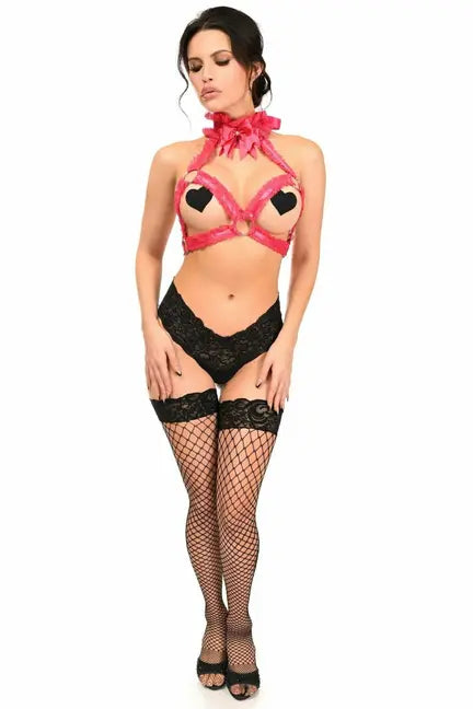 Kitten Collection Lace Triangle Top Body Harness Daisy Corsets