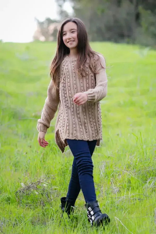 Knit Beaded Sweater Little Mass