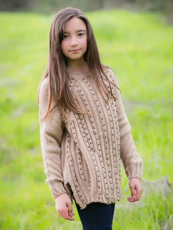 Knit Beaded Sweater Little Mass