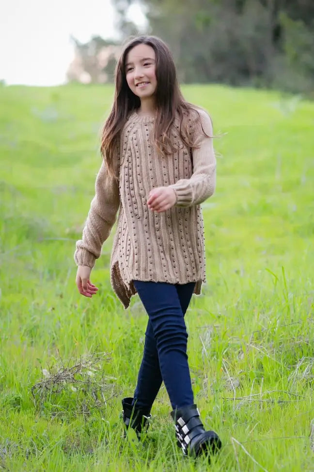 Knit Beaded Sweater Little Mass