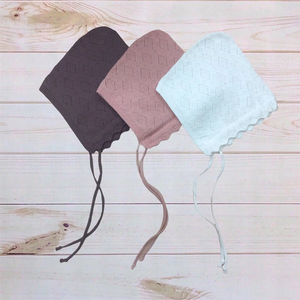 Knit Bonnets Melina & Me