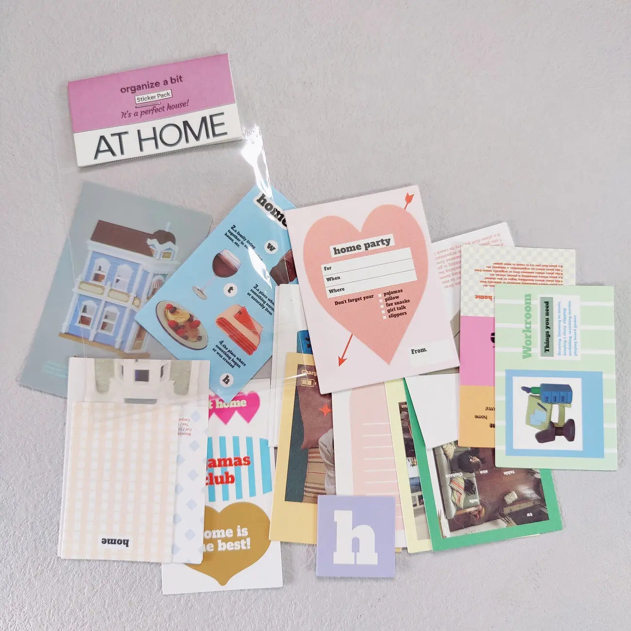 Korea same spot OAB character 202hosil magazine landscape retro hand account decoration material collage paper bag GreatEagleInc