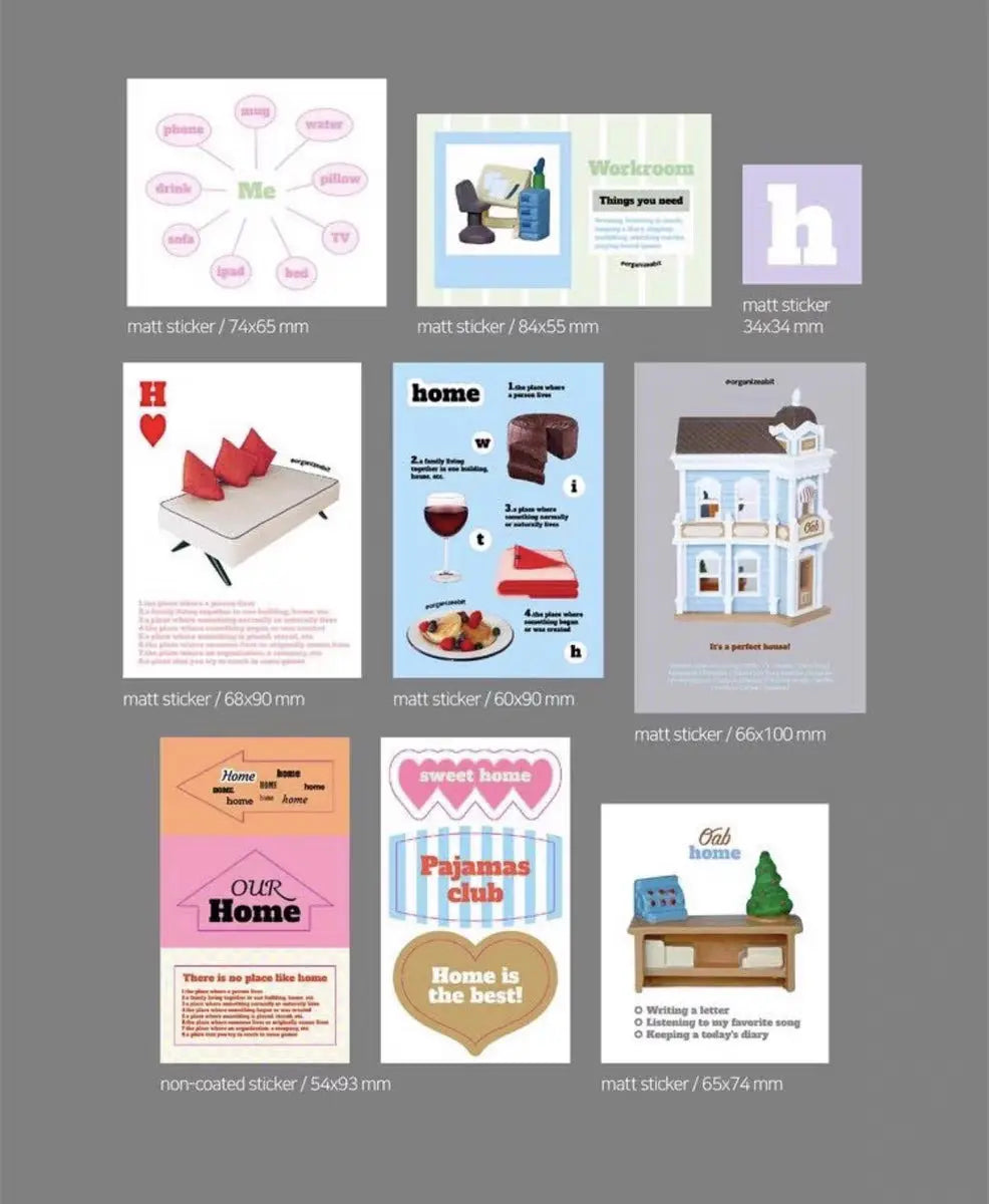Korea same spot OAB character 202hosil magazine landscape retro hand account decoration material collage paper bag GreatEagleInc