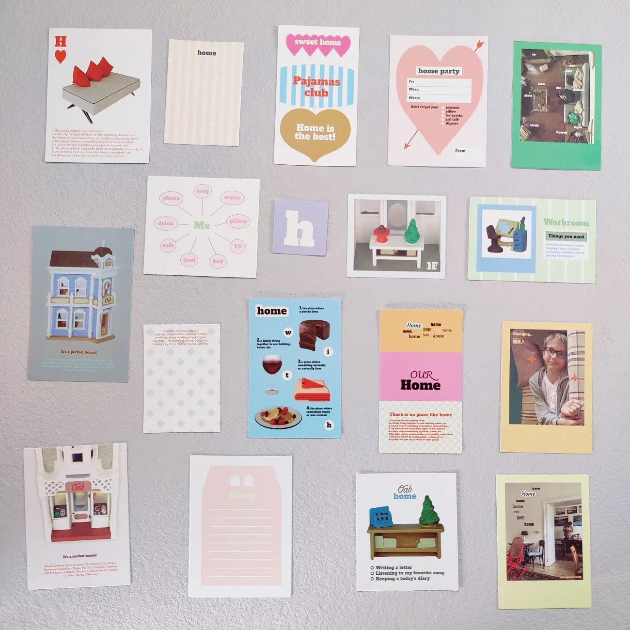 Korea same spot OAB character 202hosil magazine landscape retro hand account decoration material collage paper bag GreatEagleInc
