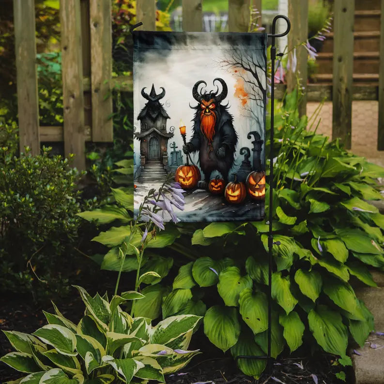 Krampus The Christmas Demon Spooky Halloween Garden Flag Caroline's Treasures